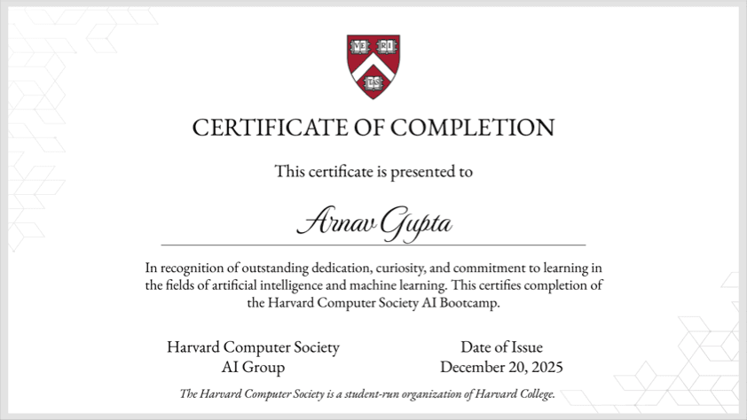 Harvard AI Bootcamp
